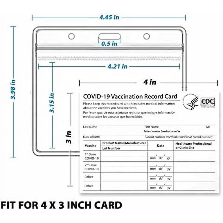 CDC Vaccination Card Protector