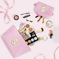 thumbnail image 3 of DAKIMOE Makeup Bag Cosmetic Bags Organizer Personalized Initial Travel Essentials Toiletry Bag for Birthday Christmas Girlfriend Teacher Valentines Day Gifts, 3 of 9