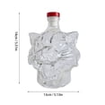 thumbnail image 3 of Glass Bottle Cat-Shaped Glass Bottle Portable Whiskey Flask with Cat Head Pattern Borosilicate Glass for Parties(1Pcs) Rkxzt, 3 of 7
