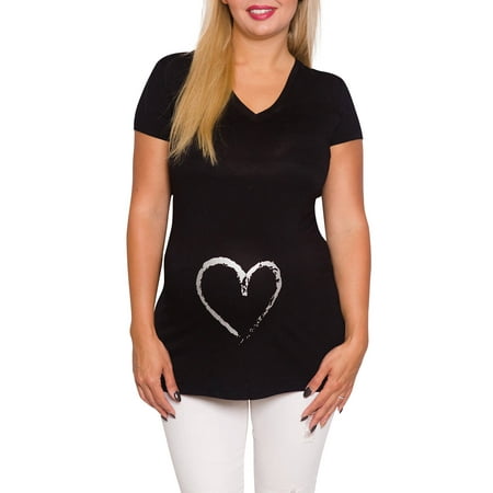 Maternity Silver Heart Maternity Top (Best 16 And Pregnant Episodes)