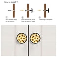 thumbnail image 4 of 4 Pcs Sunflower Knobs for Kitchen Cabinet Cupboard Dresser Bookcase Drawer Pulls Handles Round Home Decor, 4 of 5