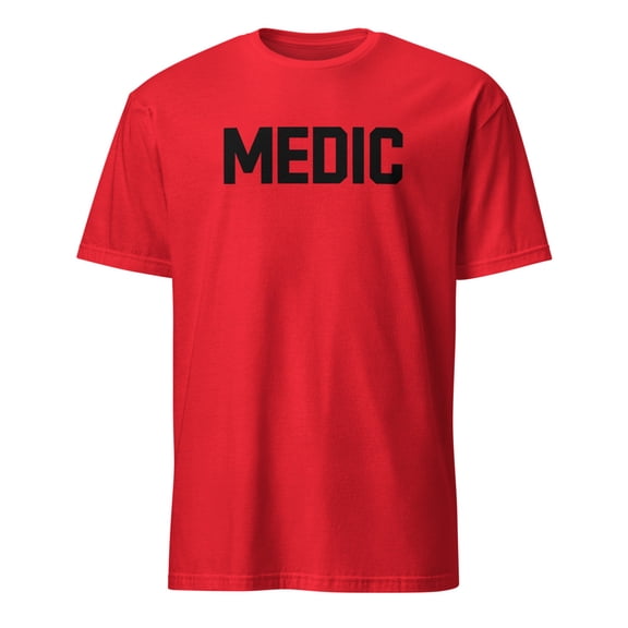 Professional MEDIC Staff First Aid Uniform T-Shirt (Red, S)
