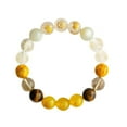 thumbnail image 1 of Natural Five Crystal Bracelet with Rutilated Quartz Tiger's Eye & Stones Energy Balancing Wealth Attraction Hand Chain for Men and Women, 1 of 5
