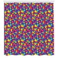 thumbnail image 3 of Ambesonne Hearts Shower Curtain, Rainbow Color Tone Heart, 69"Wx84"L, Multicolor, 3 of 3