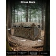 thumbnail image 6 of EcoSummer Hunting Blind for 2-4 Person – 270° See-Through Pop-Up Ground Blind, Waterproof Camouflage Hunting Tent with Silent Magnetic Door, Portable Deer & Turkey Hunting Gear, 6 of 7