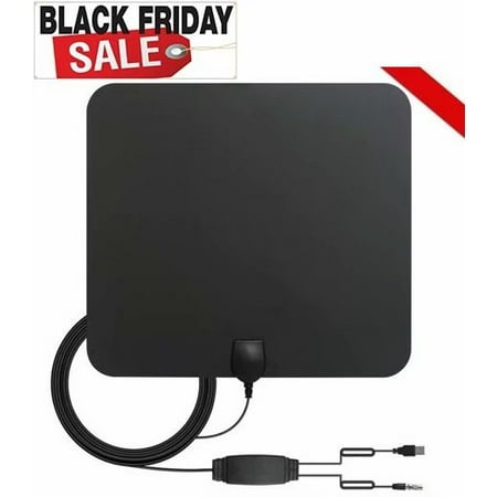 Black Friday Sales! HDTV Antenna, 2019 Newest Indoor Antenna Amplified 1080P HD VHF UHF for Local Channels 50+ Miles Range with Signal Amplifier Support 17ft Coax (Best Black Friday Electronic Deals 2019)