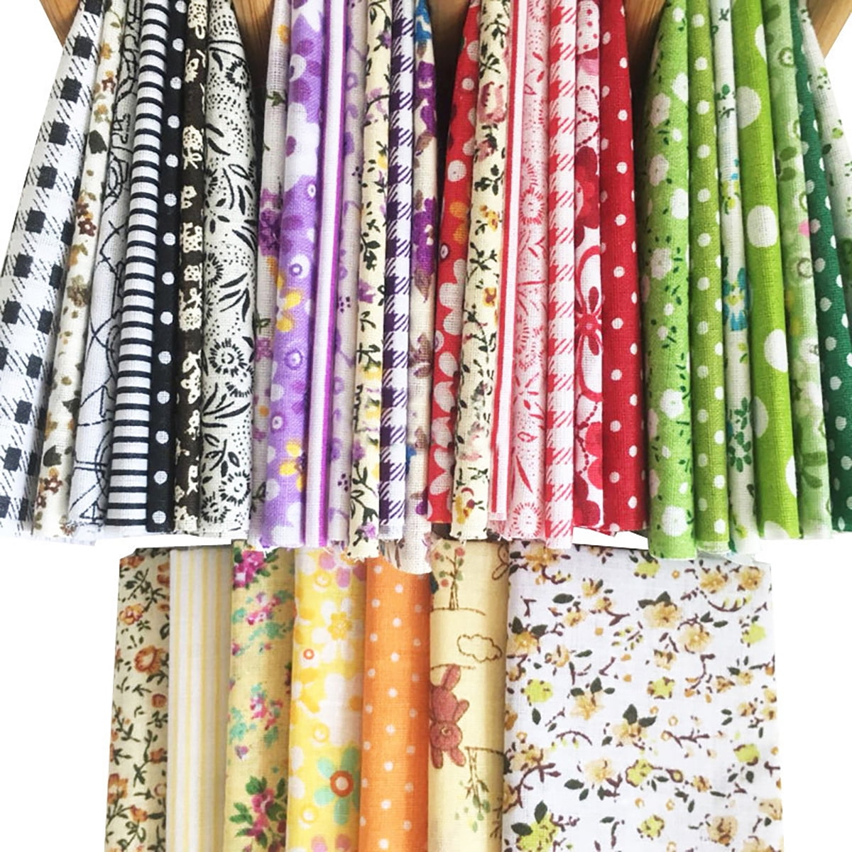Pre-Cut Fat Quarter Bundle Cotton Quilt Fabric Sewing Patchwork Assorted DIY HOT
