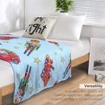thumbnail image 4 of Christmas Nutcracker Tree Snowflake Blanket Fleece Cozy Warm Xmas Winter Retro Lightweight Throw Blanket for Couch Sofa Bed for Adults Kids Boys Teens Gift 50"x60", 4 of 6