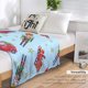 thumbnail image 4 of Manta de forro polar con diseño de cascanueces y camión navideño, suave y acogedora manta de franela con acuarela navideña para adultos, lavable, ligera y difusa, regalo para niñas y niños de 50 x 60, 4 of 6