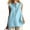 Sky Blue, variant on Zynoxe Womens Cotton Linen Tops Summer Mock Neck Sleeveless Button Up Tank Tops for Daily Wear Casual Flowy Ventilate Side Split Work Business Tops Sky Blue S