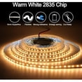 thumbnail image 2 of 12V LED Strip, 1cm Wide, 3000K 5M Warm White LED Strip 2835 IP65 120 LEDs/M, Total 600LEDs LED Light Strip for Bedroom, Kitchen Decoration, 2 of 5