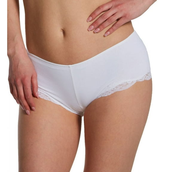 Women's Only Hearts 5656 Delicious Hipster With Lace Panty (White S)