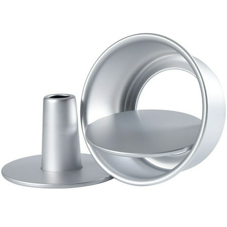 

6/8 Inch Aluminum Alloy Round Hollow Chiffon Cake Mold Food Cake Pans Baking Mould with Removable Bottom for Kitchen