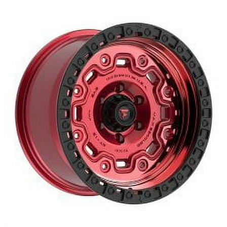 18x9 Fittipaldi Offroad FT100RTB Mach Red Tint W/ Black Ring Wheel 6x135 (18mm)