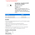 thumbnail image 2 of Fuel Tank Cap - Compatible with 2007 - 2009 Chevy Avalanche 2008, 2 of 2