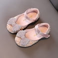 thumbnail image 6 of Huowey Fashion Summer Children Dance Shoes Girls Performance Princess Shoes Rhinestone Pearl Sequins Comfortable Holiday Footwear, 2-2.5 Years, 6 of 6
