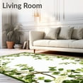 thumbnail image 2 of ODIKA 8'x10' Machine Washable Non-Slip Area Rug, Green Leafy Vine Featuring Stylized Eucalyptus and Floral Branches Design High Traffic Rug, Green, 93088, 2 of 7