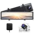 thumbnail image 1 of AKASO DL12 2.5K Mirror Dash Cam Control de voz Pantalla táctil de 12" Cámara de tablero dual delantera y trasera para autos Cámara de respaldo de visión nocturna con sensor Sony Starvis GPS Sensor G A, 1 of 5