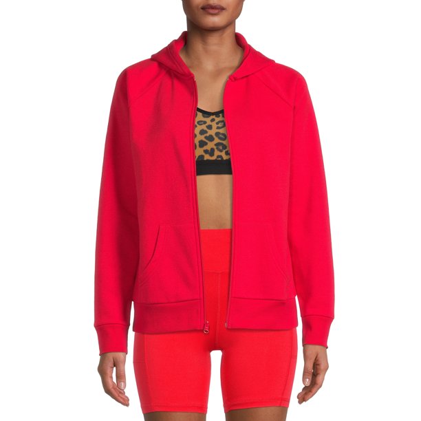 Athletic Works Women’s Full Zip Fleece Hooded Jacket