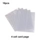 thumbnail image 5 of Carpeta de 10 piezas, hojas de álbum de fotos, surtido de sellos, papel moneda, organizador de almacenamiento de dinero, bolsillos impermeables Almacenamiento y organización del hogar 4 ranuras Bewildely HA073952-01B, 5 of 6
