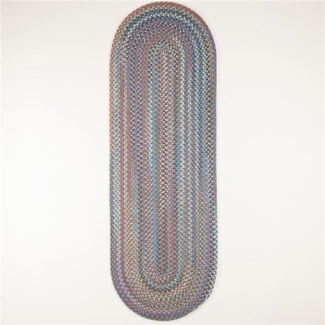 Rhody Rug BH97R024X096 2 x 8 ft. Bar Harbor Bluestone Runner Rug, Multi Color
