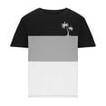 thumbnail image 2 of Mens Casual Pantalones Cortos Cuello Redondo Patchwork Impresión Suéter Blusa de Fitness, Camisetas para Hombre, 2 of 4