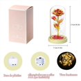 thumbnail image 4 of Rosa Eterna en Cúpula de Vidrio con Luces led, Rosa Artificial, Regalos Románticos para mamá y Esposa en San Valentín, Cumpleaños, Aniversario, 4 of 4