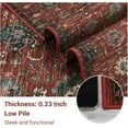 thumbnail image 4 of Washable Area Rug,Soft Rugs for Living Room,Vintage Carpet Area Rugs for Bedroom Dining Room,Low Pile Non-Slip Stain Resistant Under Table Rug, 4 of 6