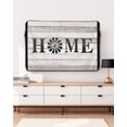 thumbnail image 3 of Outdoor TV Cover 30 to 32 Inch Weatherproof, Vintage Windmill HOME Waterproof TV Screen Protector for Outside Decor with Zipper and Pocket 30"L x 19"H&nbsp; , Rustic Farmhouses Wood, 3 of 7