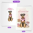 thumbnail image 2 of Happy Mother's Day Airedale Terrier Love Dog Mom Heart Flower 5x7in Folded Greeting Card Dale Waterside Dog Lover Single Note Card with Envelope - 12004, 2 of 5