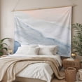 thumbnail image 3 of Navy Blue Coastal Wave Small Tapestry for Bedroom Wall Hanging Tapestry, Summer Modern Ocean Beach Ceiling Backdrop Tapestries Poster Blanket Wall Decor for Teens Room Living Room Dorm 23" x 28", 3 of 8