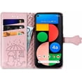 thumbnail image 6 of for Google Pixel 5A 5G Cartoon Cute Wallet Case,Cat Dog Style Flip Phone Cover with ID Card Holder PU Leather Cases for Google Pixel 5A 5G MG Rose Gold, 6 of 14