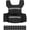 Black, variant on QinaQin Weighted Vest for Men,25 35 45 LBS Adjustable,Running & Rucking Vest with Shoulder Pads - Reflective Safety Stripes & Pockets,Dark Green