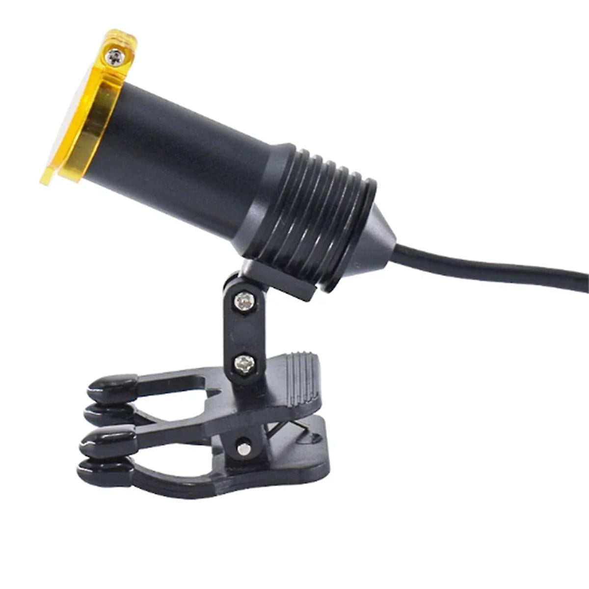 Dental Loupe 5W LED Headlight Dentists Headlamp with Glasses Clip Loupe Spotlight Illuminator UBS C