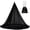Black, variant on Unbranded Dome Camping Hanging Mosquito Net, Breathable Fine Mesh Insect-Proof Canopy, Outdoor Ceiling Tent Curtain Cover for Patio Bedroom Decor, Black