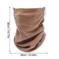 thumbnail image 2 of Plush Hanging Ear Bib Dual Use Outdoor Color Set Head Half Spliced Fluffy Bib Cover Neckerchief winter gloves Gray, 2 of 2
