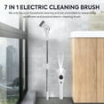 thumbnail image 4 of Electric Spin Scrubber, Cordless Shower Scrubber with 7 Replacement Head, 3 Adjustable Speed Power Scrubber, Bathroom Scrubber Cleaning Brush with Extension Handle for Bathtub Floor Tile Grout, 4 of 17