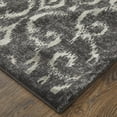 thumbnail image 2 of Feizy Azeri Iv Transitional Ikat, Gray/Taupe/Ivory, 7'10" x 11' Area Rug Sheen Global Damask Floor Rug for Living room Bedroom, 2 of 8