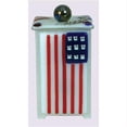thumbnail image 1 of Judaica TB-TBX-579 3'' x 3'' x 6'' American Flag Tzedakah Box, 1 of 1