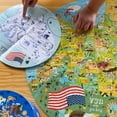 thumbnail image 2 of Children’s Jigsaw Puzzle by boppi – 150 Piece Map of the USA Puzzle for Kids – Made with 100% Recycled Card, 2 of 8