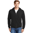 thumbnail image 6 of Hanes Men's EcoSmart Full-Zip Fleece Hoodie -WD18 ComfortSoft Hooded Sweatshirt (Black, M), 6 of 6