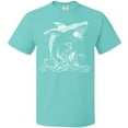 thumbnail image 3 of Inktastic Great White Shark Jumping in White T-Shirt, 3 of 5