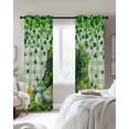 thumbnail image 4 of St. Patrick's Day Blackout Curtains for Bedroom Living Room Darkening Curtains 63 Inches Long Green Boots Daisy Clovers Buffalo Plaid Window Curtain 2 Panels Set Window Treatment Drapes 42"x63", 4 of 9