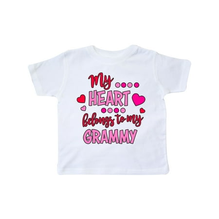 

Inktastic My Heart Belongs to my Grammy Gift Toddler Boy or Toddler Girl T-Shirt