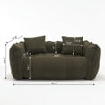 thumbnail image 6 of PORKISS Oversized Bean Bag Chair with 2 Pillows, Giant Large Loveseat Bean Bag Chair Couch for Adults Teens, Chenille Fabric Sofa, Olive Green, 6 of 12