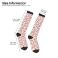 thumbnail image 5 of Fotbe Rose Flowers print Women's Men's Novelty Crew Socks Cotton Socks Knee High Socks for Walking,Running,Nurses,Pregnancy, 5 of 9