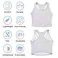 thumbnail image 5 of XUJI Chest Binder Women Transgender FTM Cosplay Breathable Half Breast Binder Compression Bra Tank Top (GR, 5XL ), 5 of 6