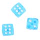 thumbnail image 5 of 100 piezas de dados D6 de seis caras mm, troquel translúcido redondeado estándar de Azul Yotijar D6 Dice Board Game, 5 of 10