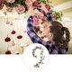 thumbnail image 2 of Guirnalda de vid de flores falsas, rosa artificial para fiesta de boda (6.4 pies rosa), 2 of 4