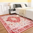thumbnail image 2 of Noahas Vintage Area Rug Modern Bohemian Rug, Red, 4' x 6', 2 of 7